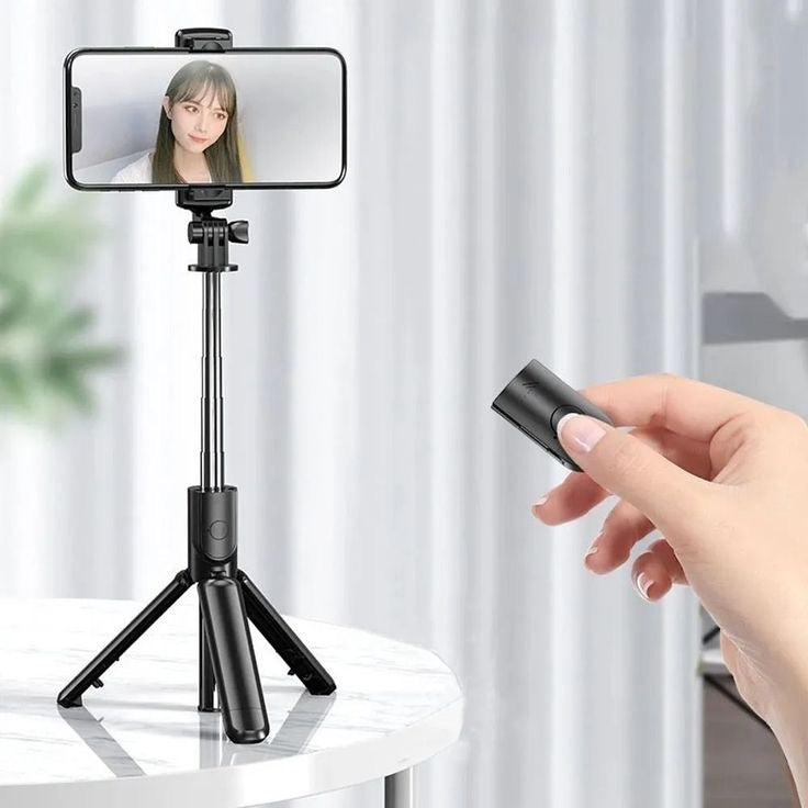 tripode selfie stick bluetooth