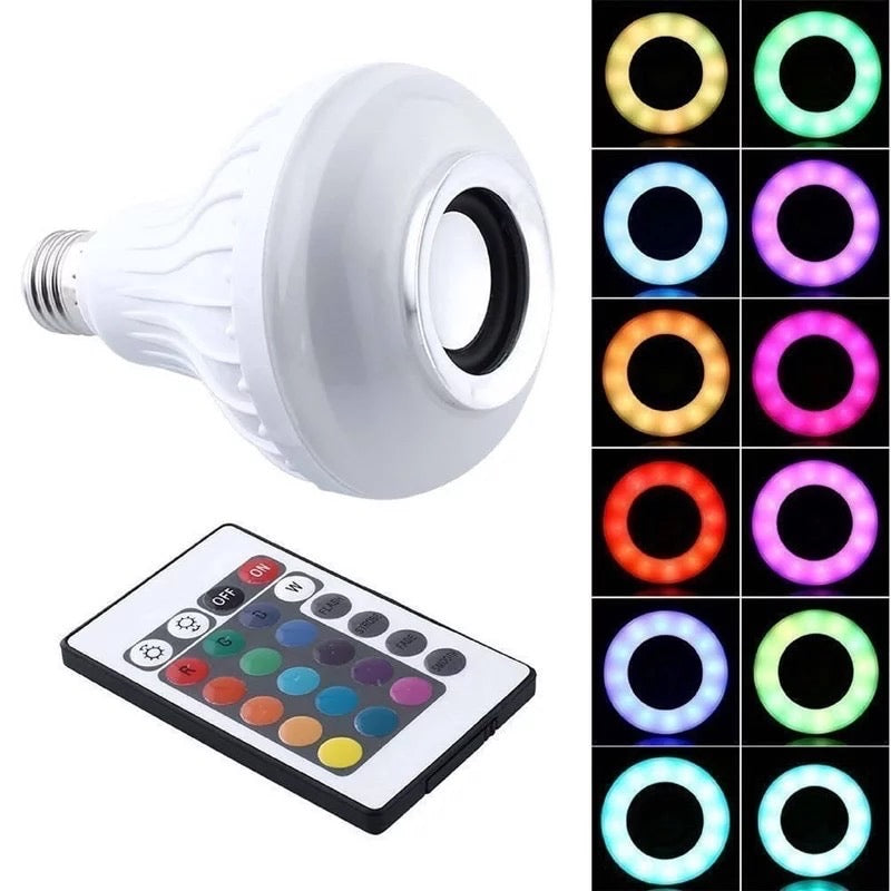 Bombillo parlante bluetooth rgb