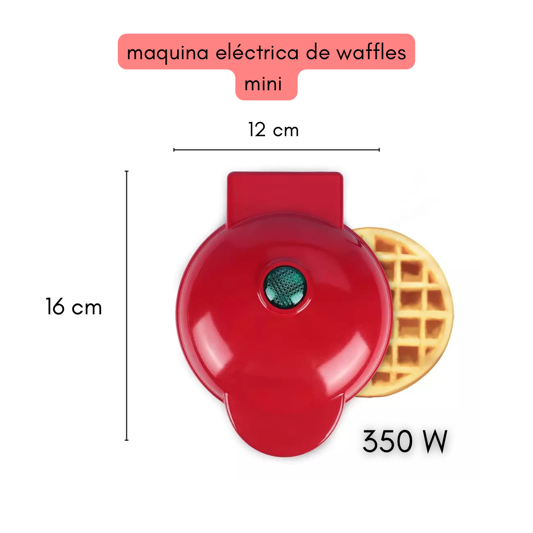 Mini Waflera Maquina Waffle Electrica Antiadherente 350w — Atrix